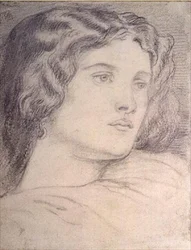 Tête de Portrait de Fanny Cornforth, c.1862-5