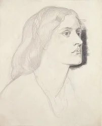 Portrait de Mlle Ruth Herbert, probablement 1858