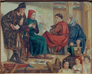 Giotto peignant le portrait de Dante
