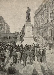 Inauguration du monument à Quintino Sella, par Ettore Ferrari, 9 avril