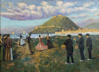 Fête basque (danse à El Antiguo, San Sebastián)