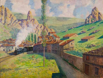 Pancorbo : Train de passage