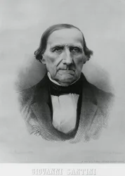 Portrait de Giovanni Santini (1787-1877), astronome, mathématicien et scientifique italien