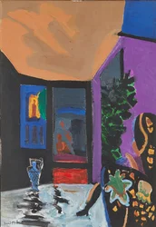 À travers la fenêtre