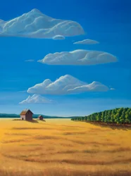 Out Standing in Thier Field, 2009 (huile sur toile)