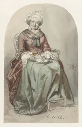 Vieille dame assise