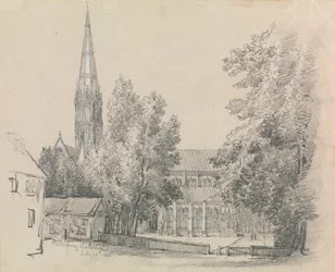 Vue de la cathédrale de Salisbury