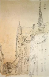Une cathédrale dans une rue