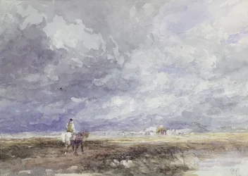 Aller au champ de foin, vers 1855
