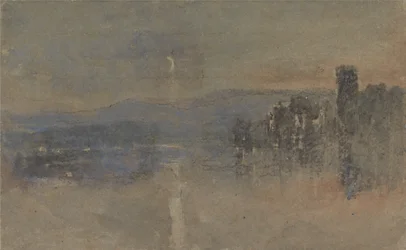 Paysage au clair de lune