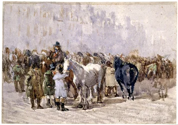 La foire aux chevaux de Birmingham, c.1841-49
