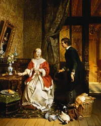 De retour du marché, 1846