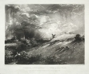 Divers sujets de paysage, caractéristiques du paysage anglais...Après-midi d