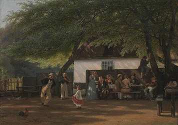 Une fête du café chez un garde-chasse