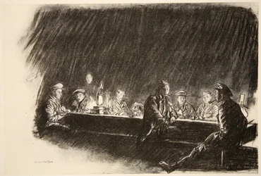Un mess du Royal Flying Corps, illustration de 