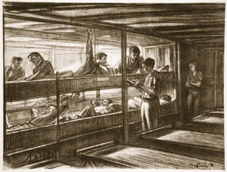 Sur un navire-hôpital, illustration de 