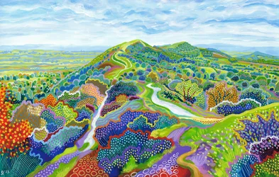 Malvern Perseverance Hill, 2023 (acrylique sur papier)