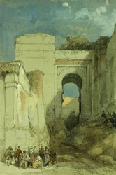 Une ancienne porte mauresque, Grenade, 1883