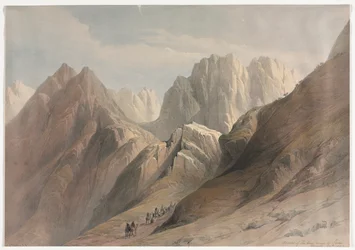 Ascension de la chaîne inférieure du Sinaï, 1839