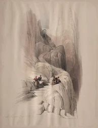 Ascension au sommet du Sinaï, 1839