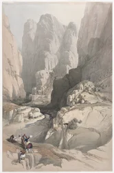 Entrée de Pétra, le Théâtre