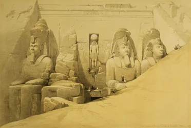 Élévation frontale du grand temple d