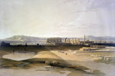 Karnak". Lithographie de 1856 d