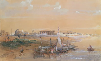 Louqsor sur le Nil, 1839