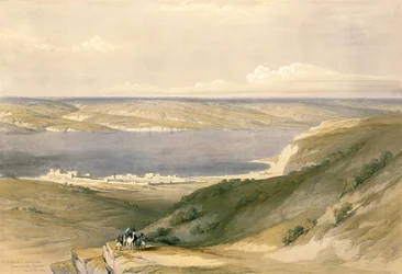 Mer de Galilée ou Génézareth, vers Bashan, 21 avril 1839, planche 36 du Volume I de 