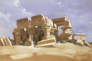 Temple de Kom Ombo, Haute-Égypte, 1838
