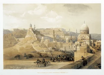 La Citadelle du Caire, Palais de Méhémet Ali dans "La Terre Sainte", Londres 1849