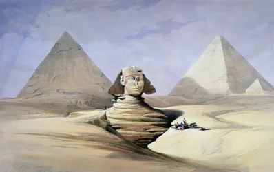 Le Grand Sphinx et les Pyramides de Gizeh