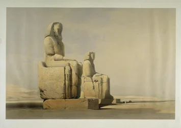 Les colosses de Memnon à Thèbes