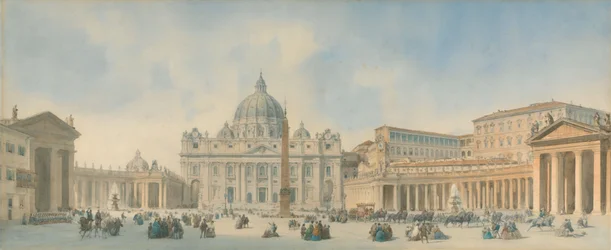 Vue de Saint-Pierre, à Rome