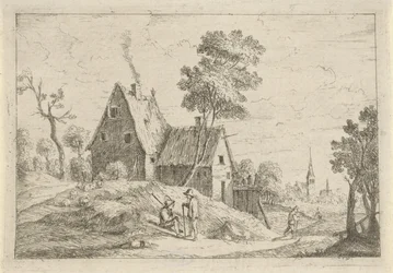 Paysage avec une maison