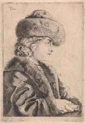Homme avec bonnet de fourrure
