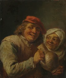 Vieil homme et vieille femme, 1700s