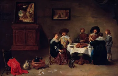 Une entreprise à un repas