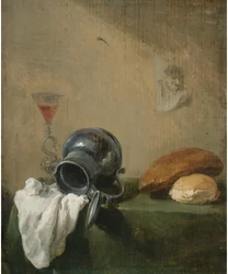 Nature morte avec cruche renversée