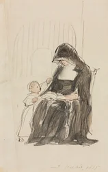 Nonne lisant à un enfant