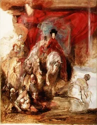 La reine Victoria à cheval
