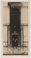 La porte de la mosquée, Le Caire
