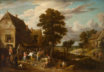 Danseurs dans une auberge de village, vers 1660