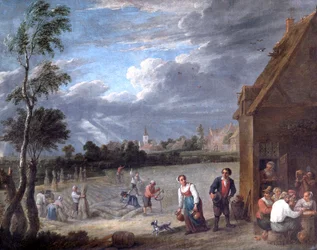Scène de moisson