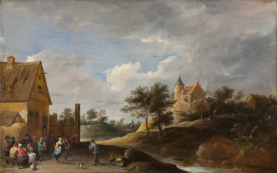Paysage avec paysans dansant, vers 1645-50