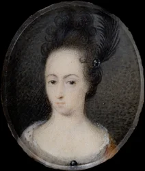 Miniature de Hedvig Sofia, Princesse de Suède, vers 1700