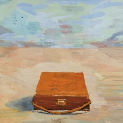 Boîte-hors-de-valise 15, 2023 (huile sur lin)