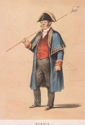 Un bedeau, 1855