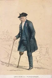Un pensionnaire de Greenwich avec une jambe, 1855