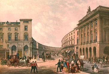 Le Quadrant, Regent Street, c1852